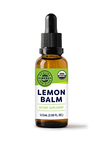 Vimergy Lemon Balm Tincture – USDA Organic & Alcohol-Free

