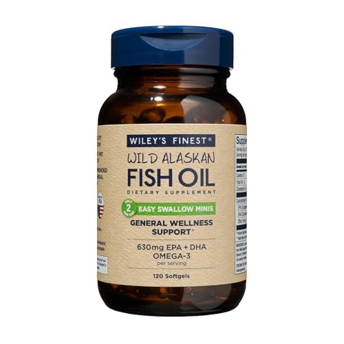 Wiley’s Easy Swallow Minis Wild Alaskan Fish Oil Omega-3


