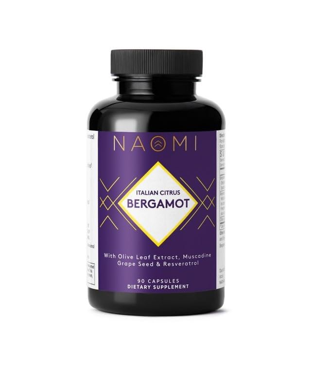 NAOMI Bergamot 500 mg with Resveratrol - BergAmore Extract, 7 Polyphenols