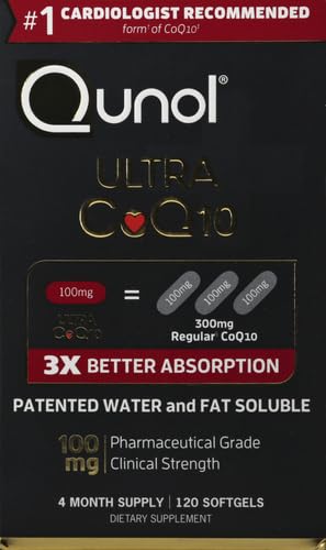 Qunol Ultra CoQ10 Softgels Water- and Fat-Soluble Antioxidant

