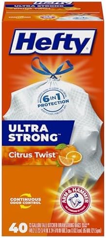 Hefty Trash Bags Ultra Strong 13 Gallon Drawstring
