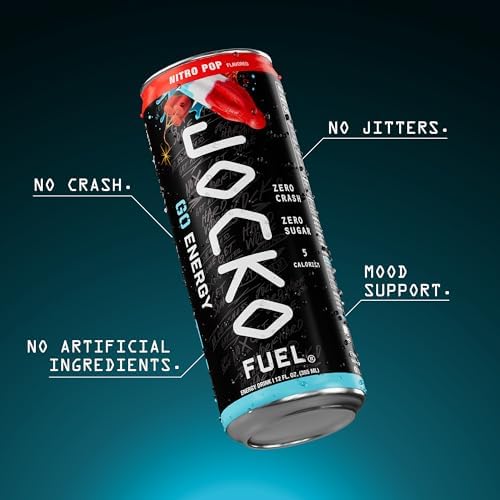 Jocko GO Energy Drinks Sugar-Free Caffeine with Adaptogens

