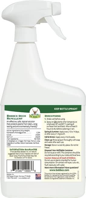 Bobbex Deer Repellent Ready-to-Use Spray for Gardens

