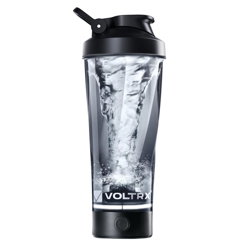 VOLTRX Electric Protein Shaker Bottle Tritan BPA Free USB-C

