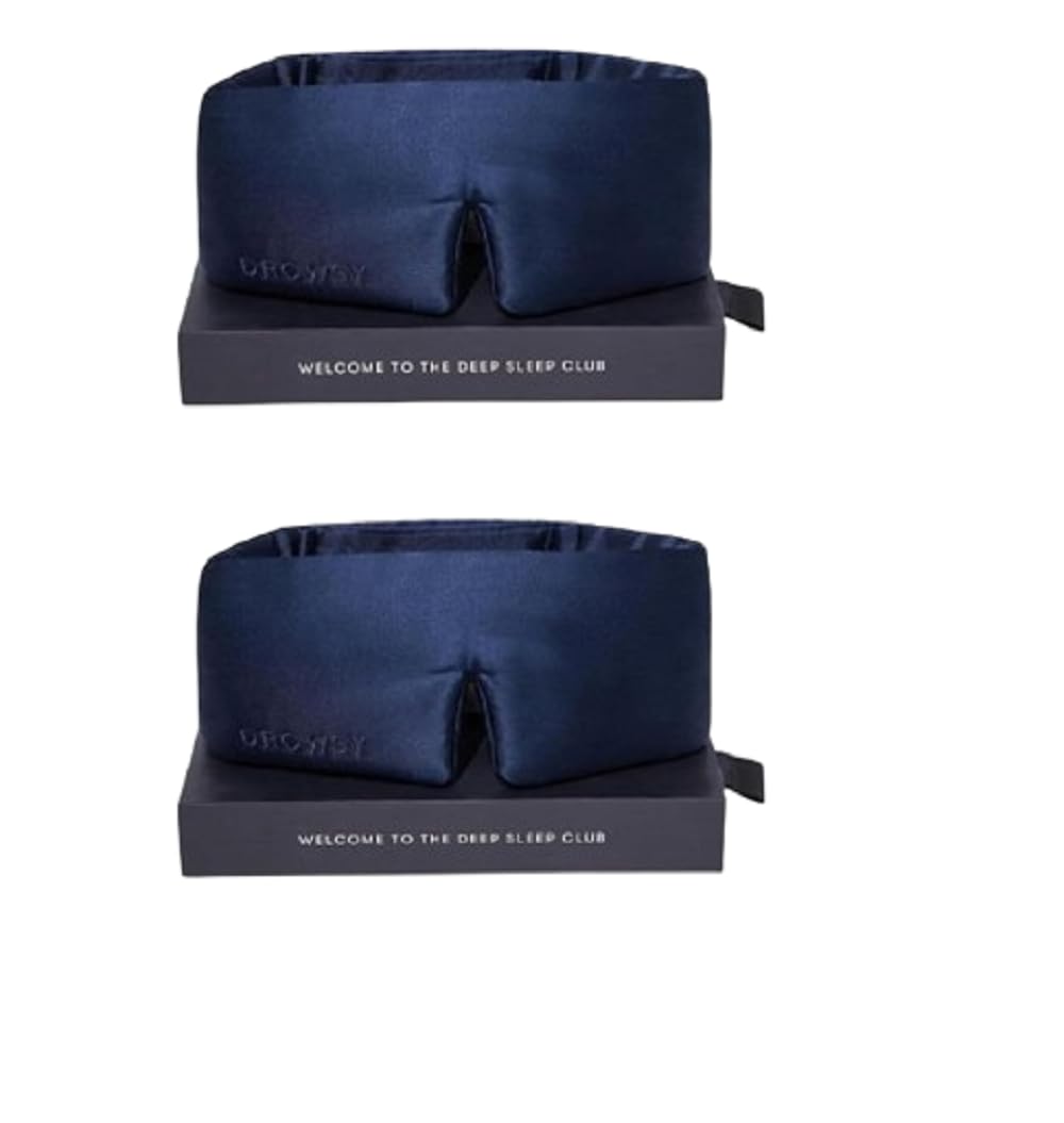 DROWSY Silk Sleep Mask - Face-hugging, padded cocoon in pure Mulberry silk