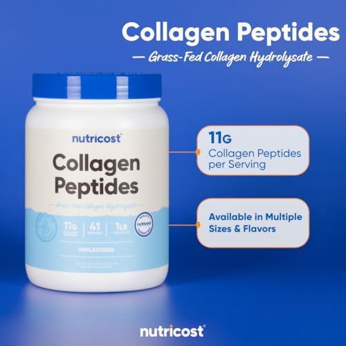 Nutricost Collagen Peptides Powder Grass-Fed Unflavored

