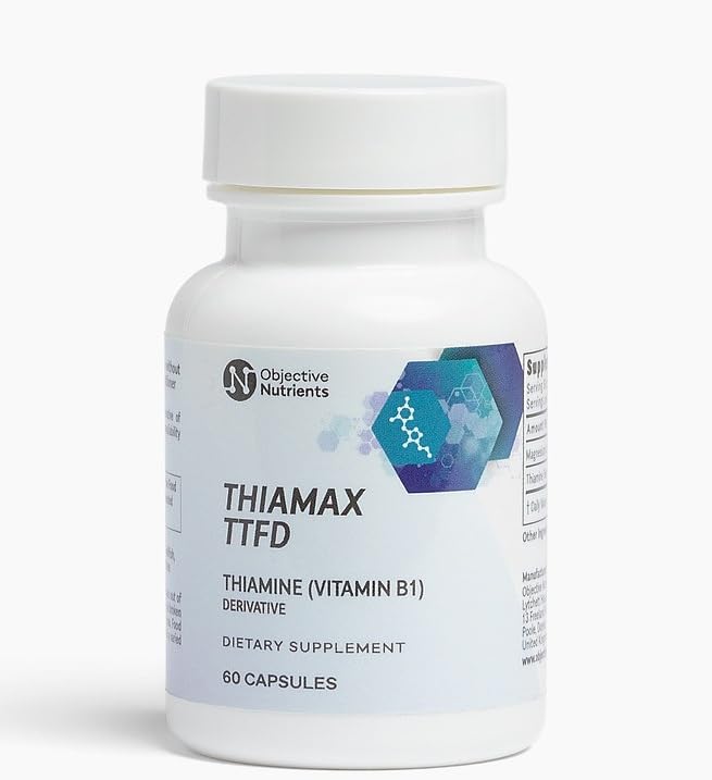 Objective Nutrients Thiamax Thiamine B1 for Energy & Focus

