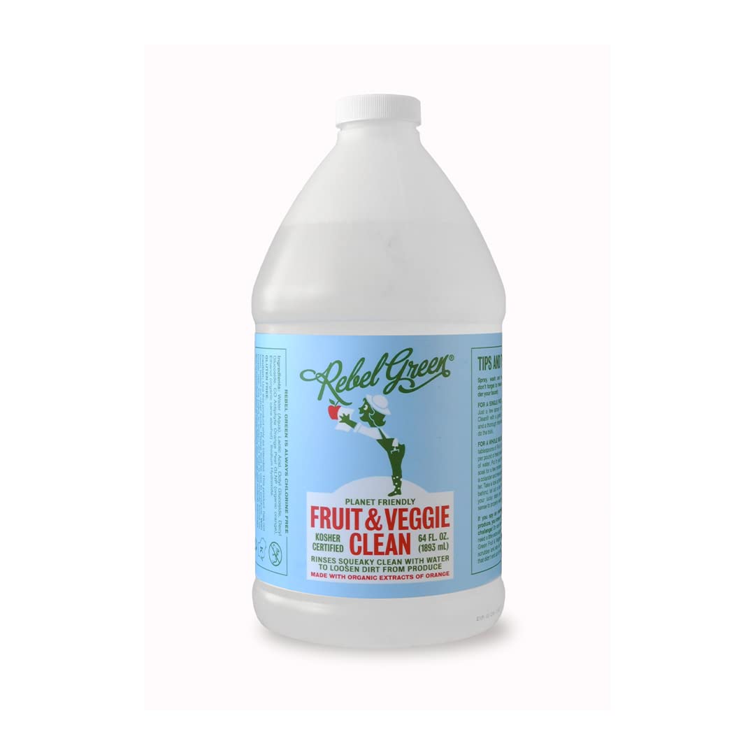 Rebel Green Fruit & Veggie Clean | Plant-Based Produce Wash

