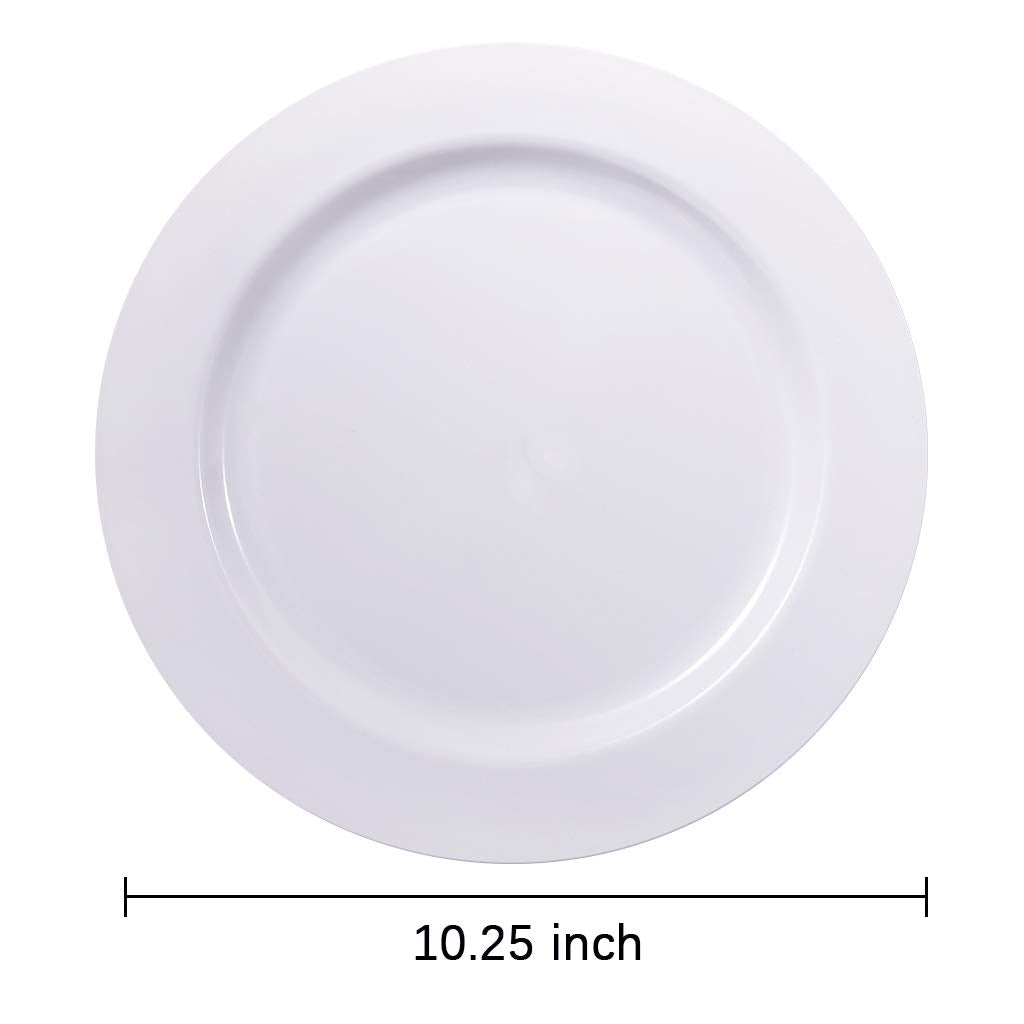 bUCLA Disposable Dinner Plates - Premium Plastic Tableware

