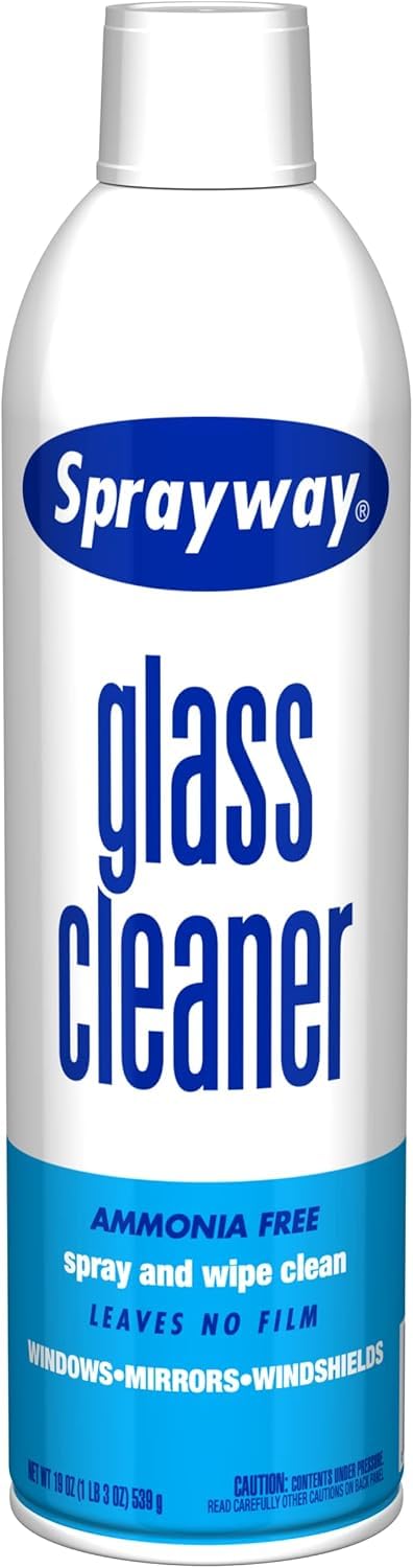 Sprayway Glass Cleaner with Foaming Spray Streak-Free Shine

