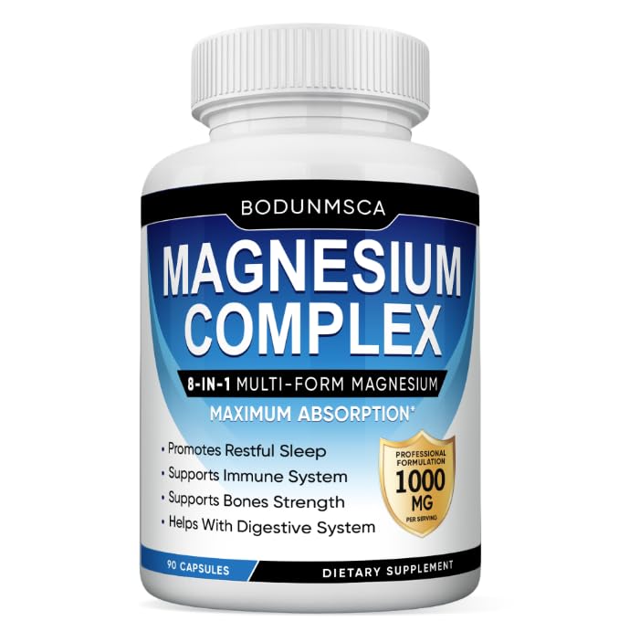 Magnesium Complex 1000mg 8-in-1 Supplement for Relaxation & Muscle Support