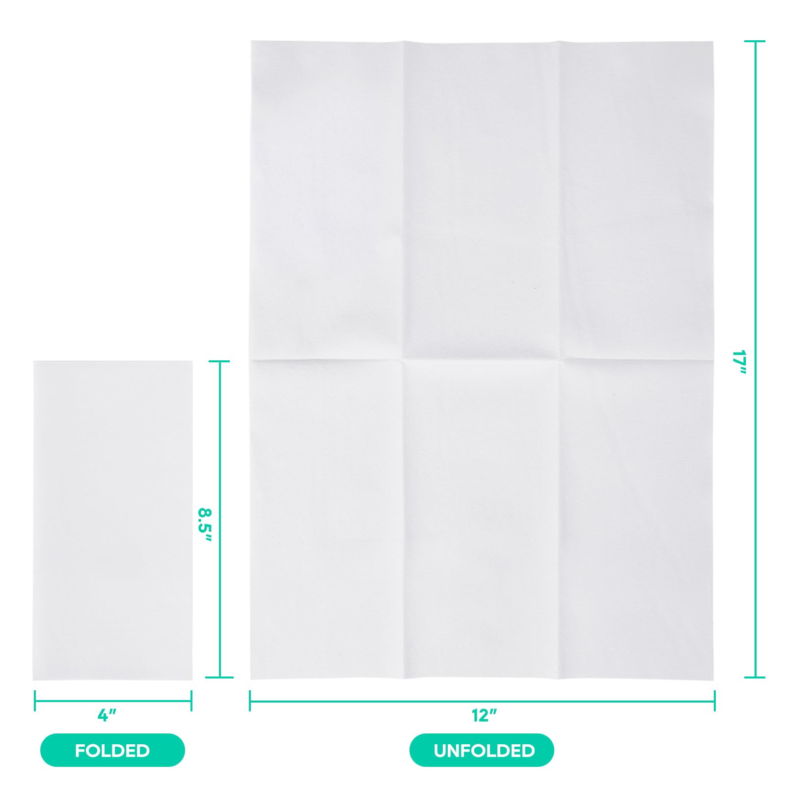 Disposable Hand Towels for Bathroom - Cloth-like and Soft

