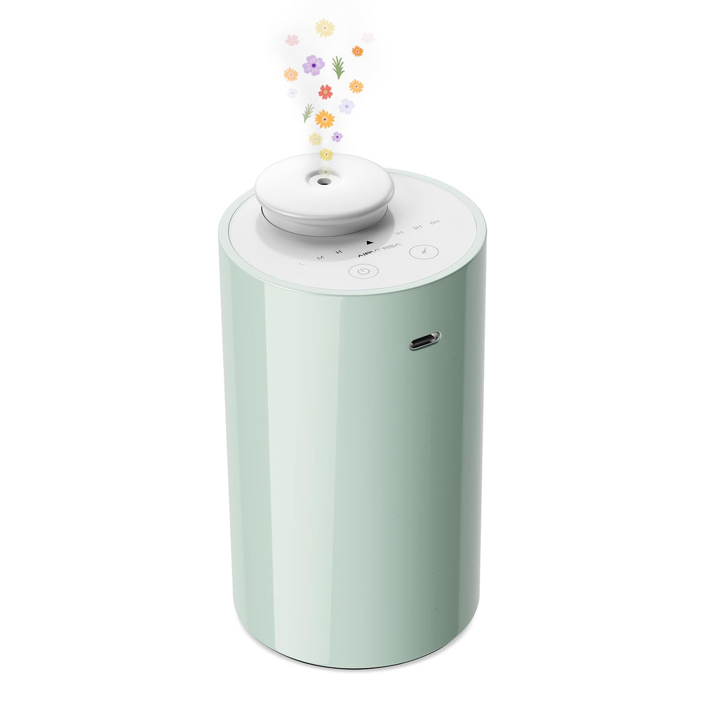 Airversa Waterless Diffuser for Essential Oils – Battery-Powered Car Diffuser