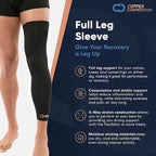 Copper Compression Leg Sleeve Copper Infused Knee Support

