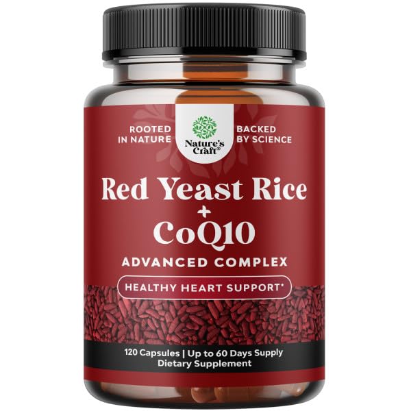 Natures Craft Red Yeast Rice CoQ10 Supplement for Heart Health

