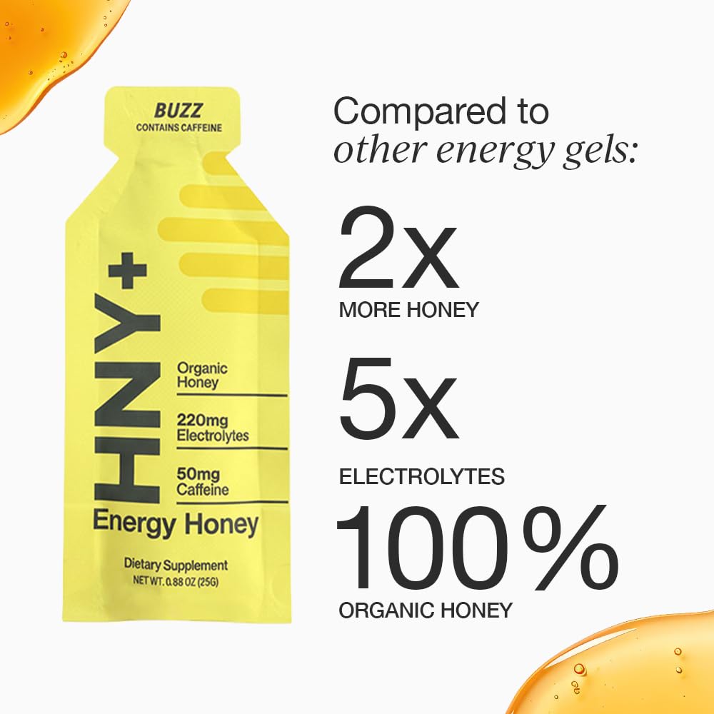 Organic Honey Energy Gel with Electrolytes for Endurance

