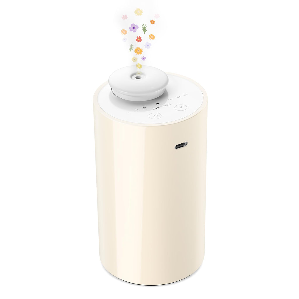 Airversa Waterless Diffuser for Essential Oils – Battery-Powered Car Diffuser