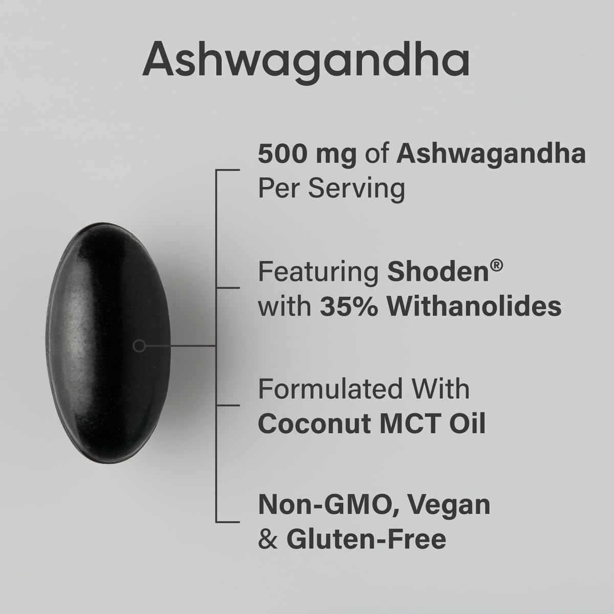 Sports Research Ashwagandha Softgels for Relaxation and Sleep

