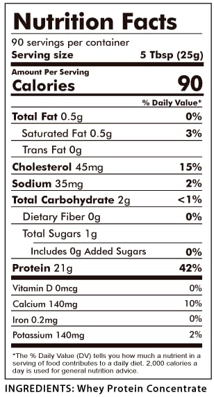 Raw Grass Fed Whey Protein Powder Unflavored 1 Ingredient

