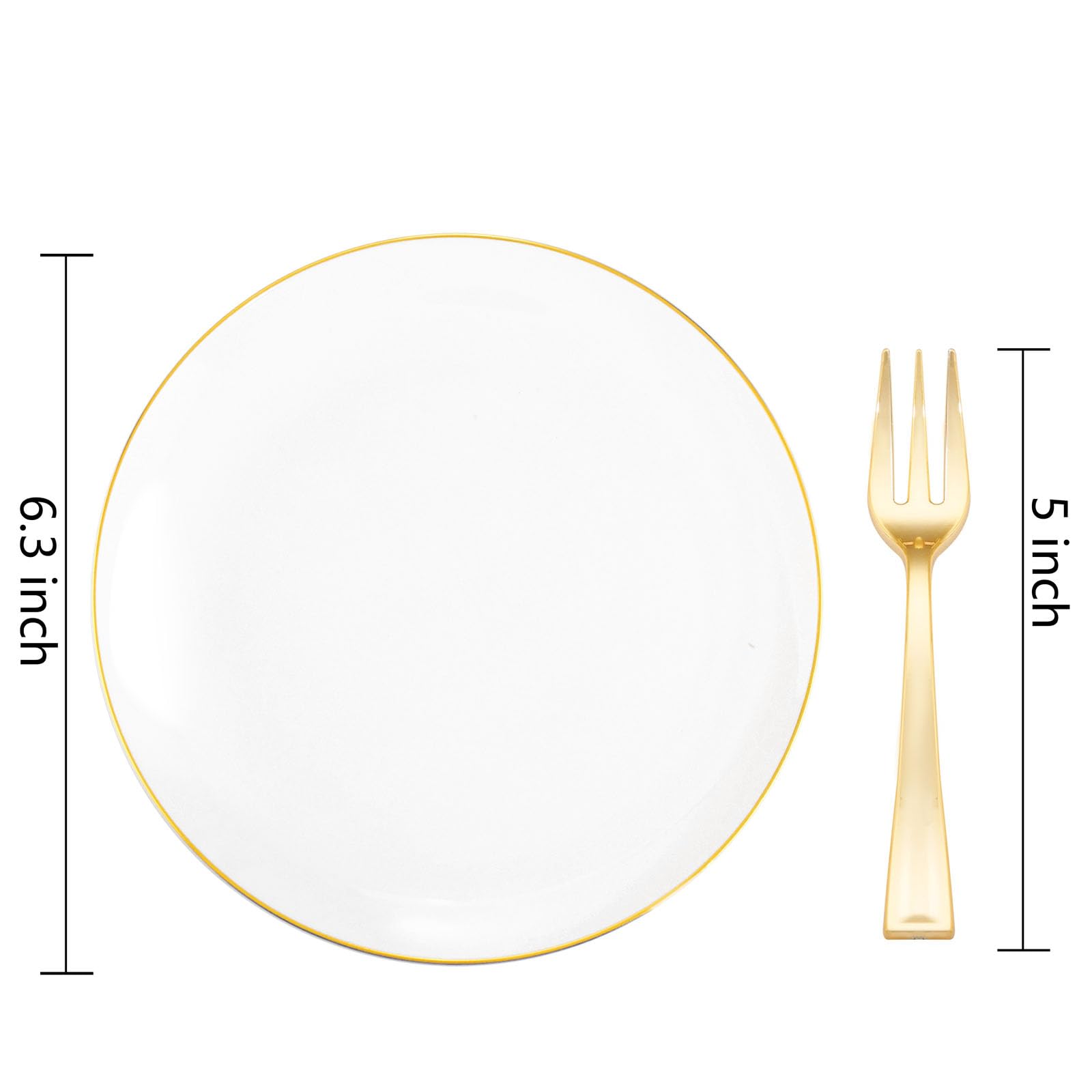 Festiva Disposable Dessert Plates with Forks

