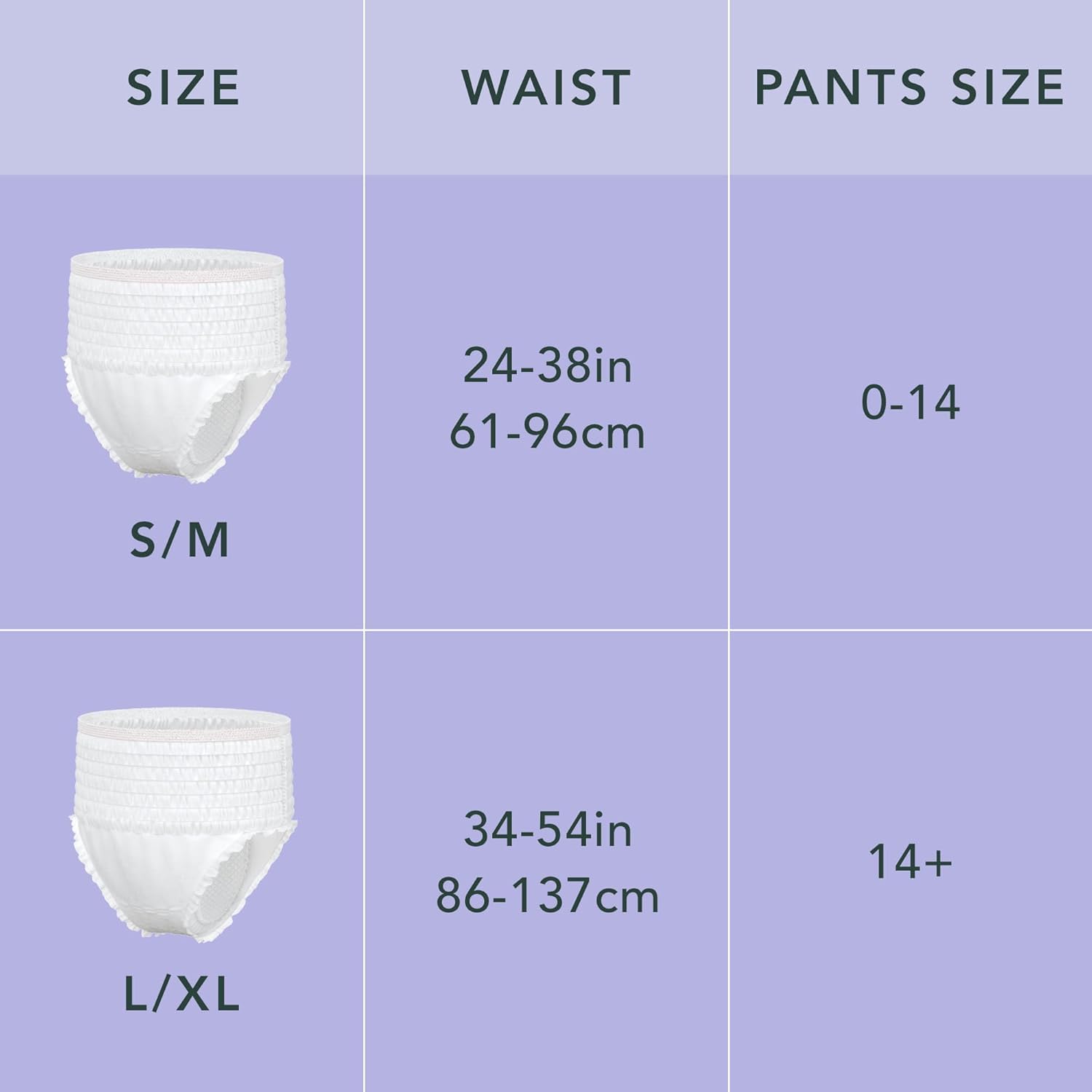 Rael Disposable Underwear for Women - Organic Cotton Cover

