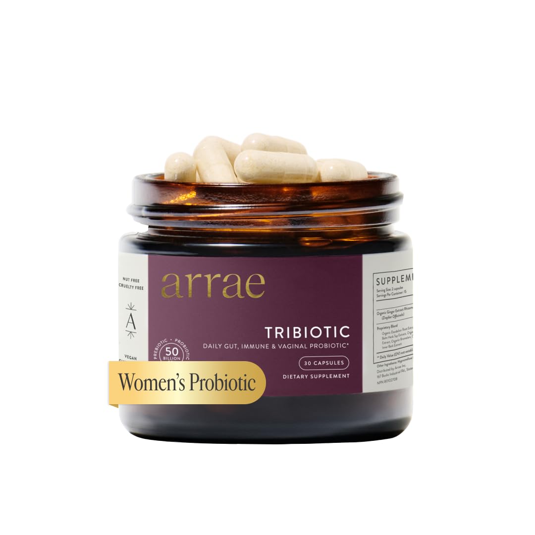 Arrae Tribiotic Probiotics for Women - Vaginal pH, Gut & Immunity Support