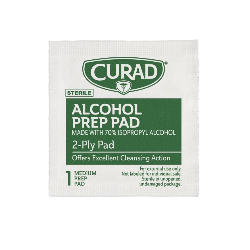 Curad Alcohol Prep Pads - 70% Isopropyl Alcohol


