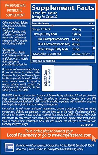 Restora Probiotic Supplement | Digestive Health

