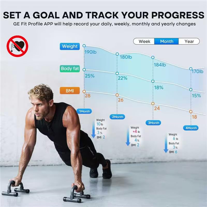 GE Smart Scale with Body Composition Bluetooth App

