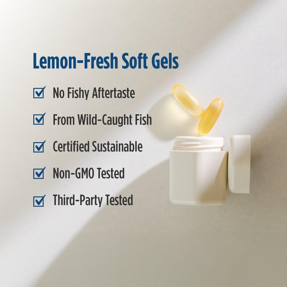 Nordic Naturals ProOmega Lemon Flavor Omega-3 Fish Oil

