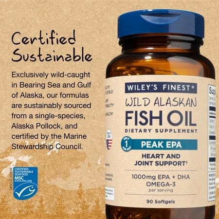 Wiley's Finest Peak EPA Omega-3 Fish Oil | Heart Support

