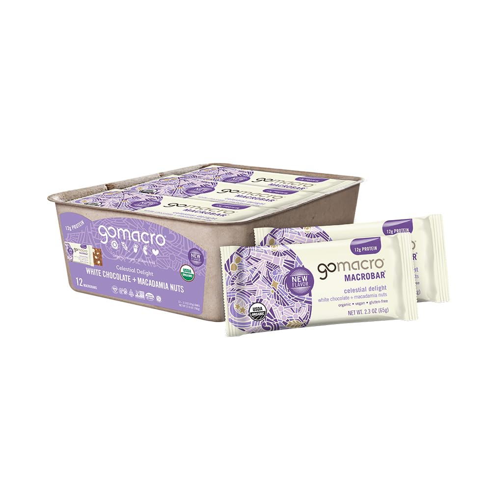 GoMacro MacroBar Plant-Based Protein Bars

