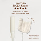 August Organic Cotton Tampons with Easy-Glide Long Applicators

