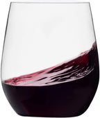 Munfix Disposable Stemless Plastic Wine Glasses

