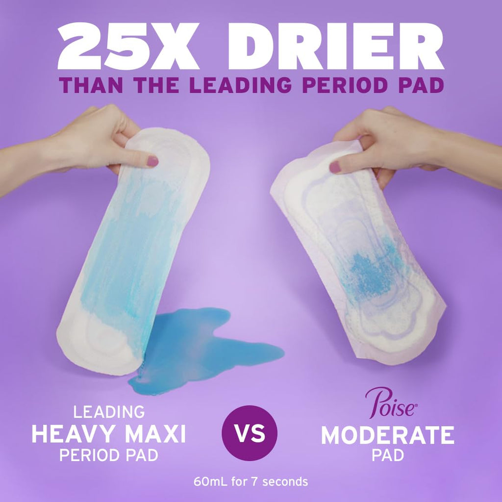 Poise Incontinence Pads for Bladder Leaks – Absorbency

