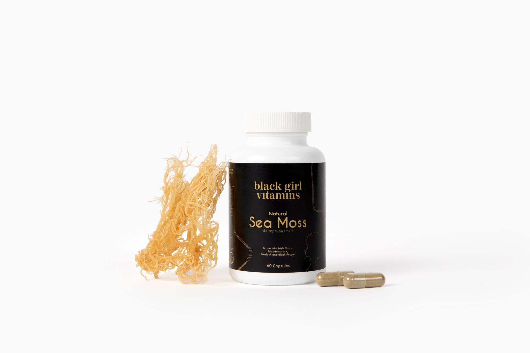 Black Girl Vitamins Sea Moss Capsules | Mineral Rich

