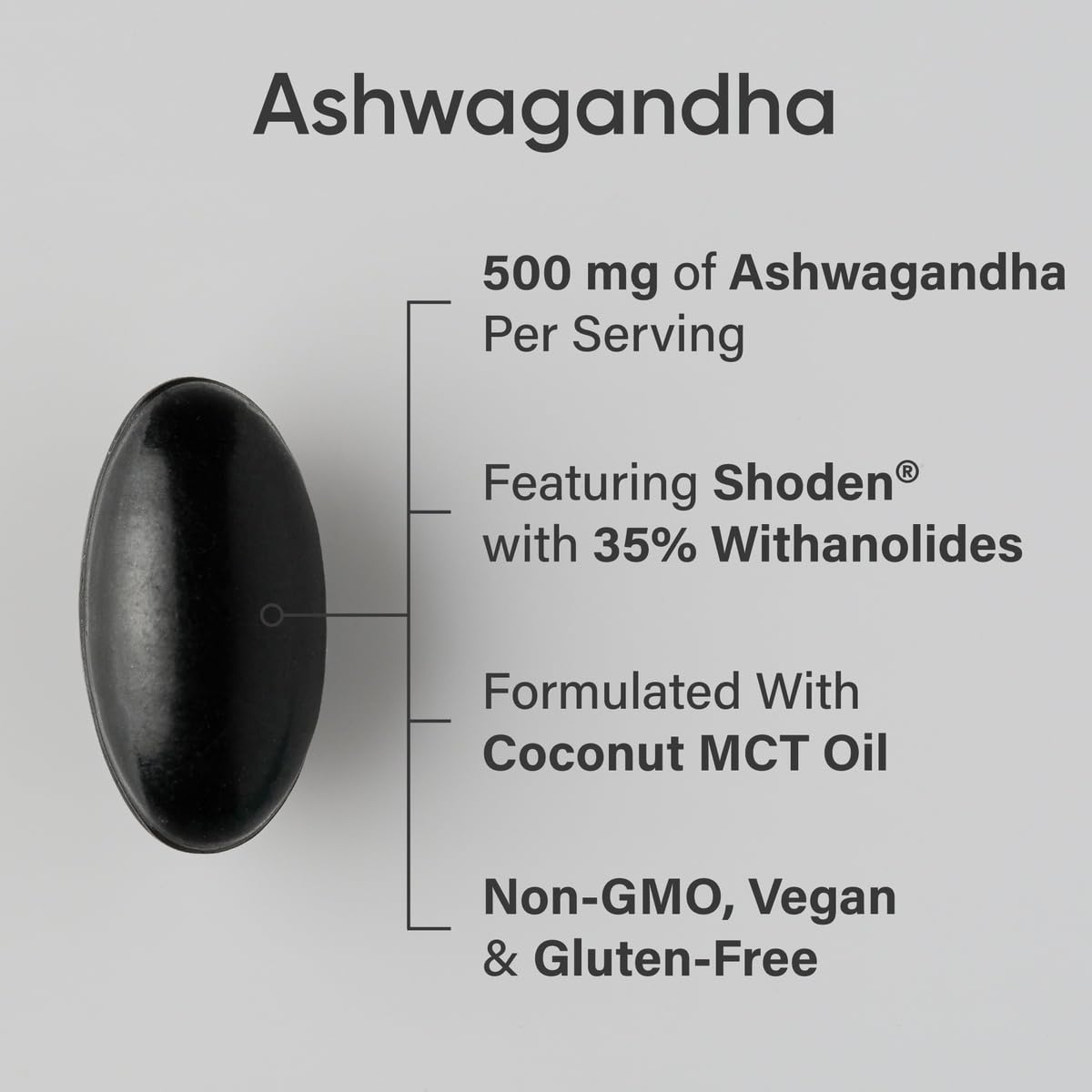 Ashwagandha Softgels with Coconut MCT Oil

