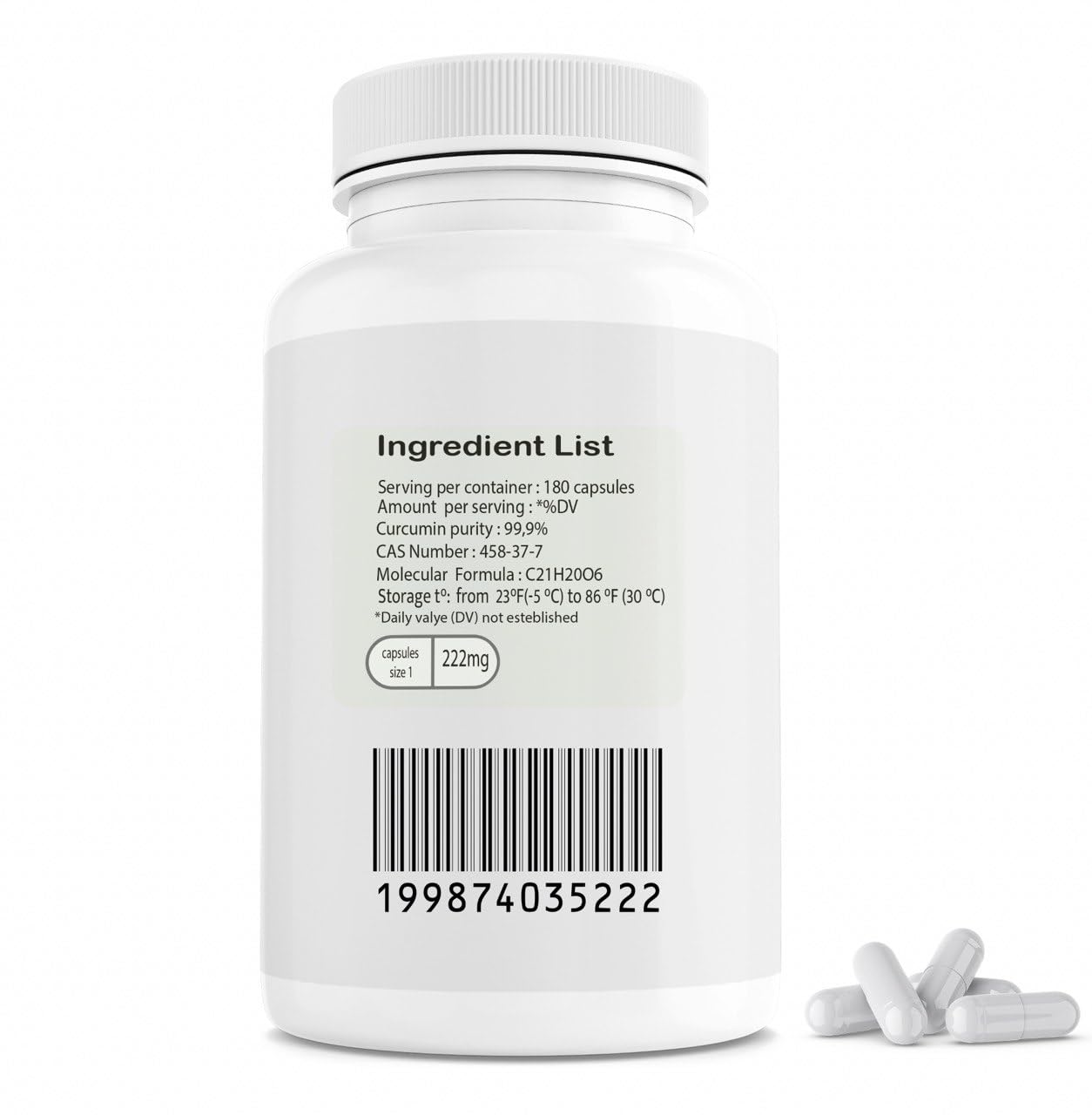 Oxi Turmeric Capsule Supplement

