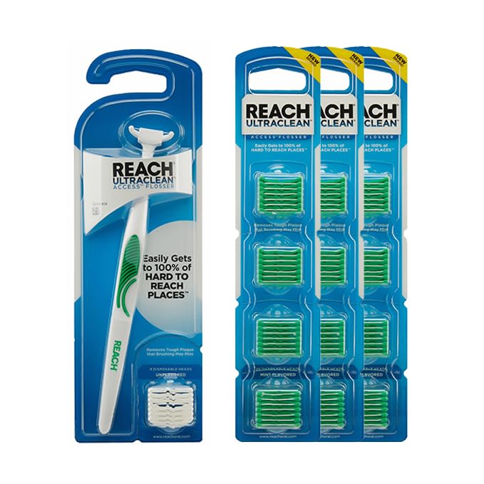 Reach Access Flosser Bundle | Refill Heads Included

