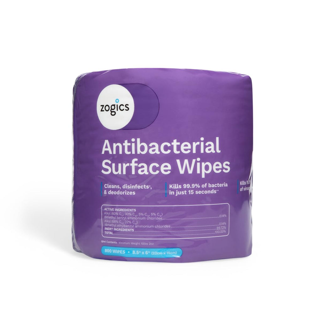 Zogics Antibacterial Disinfecting Wipes EPA-Registered

