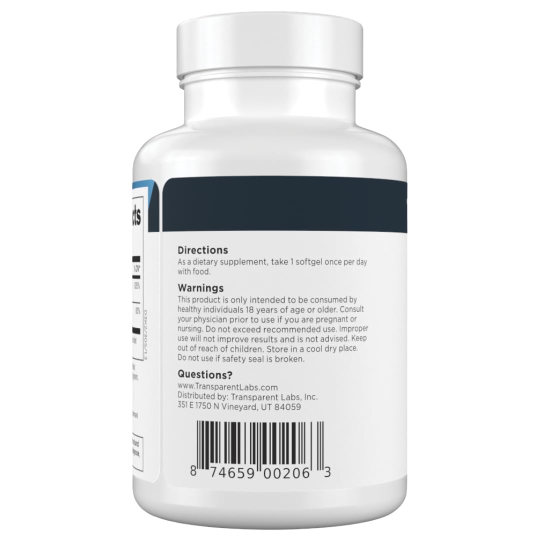 Transparent Labs Vitamin D3 K2 Supplement | Immune & Bone

