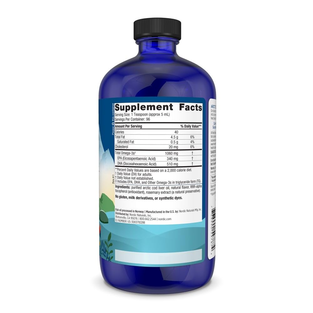 Nordic Naturals Arctic Cod Liver Oil Omega-3 EPA & DHA

