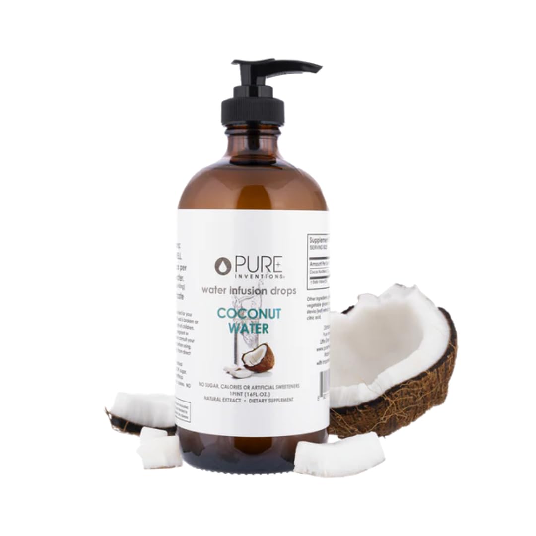 Pure Inventions Coconut Water Infusion Drops with Electrolytes - Sugar-Free