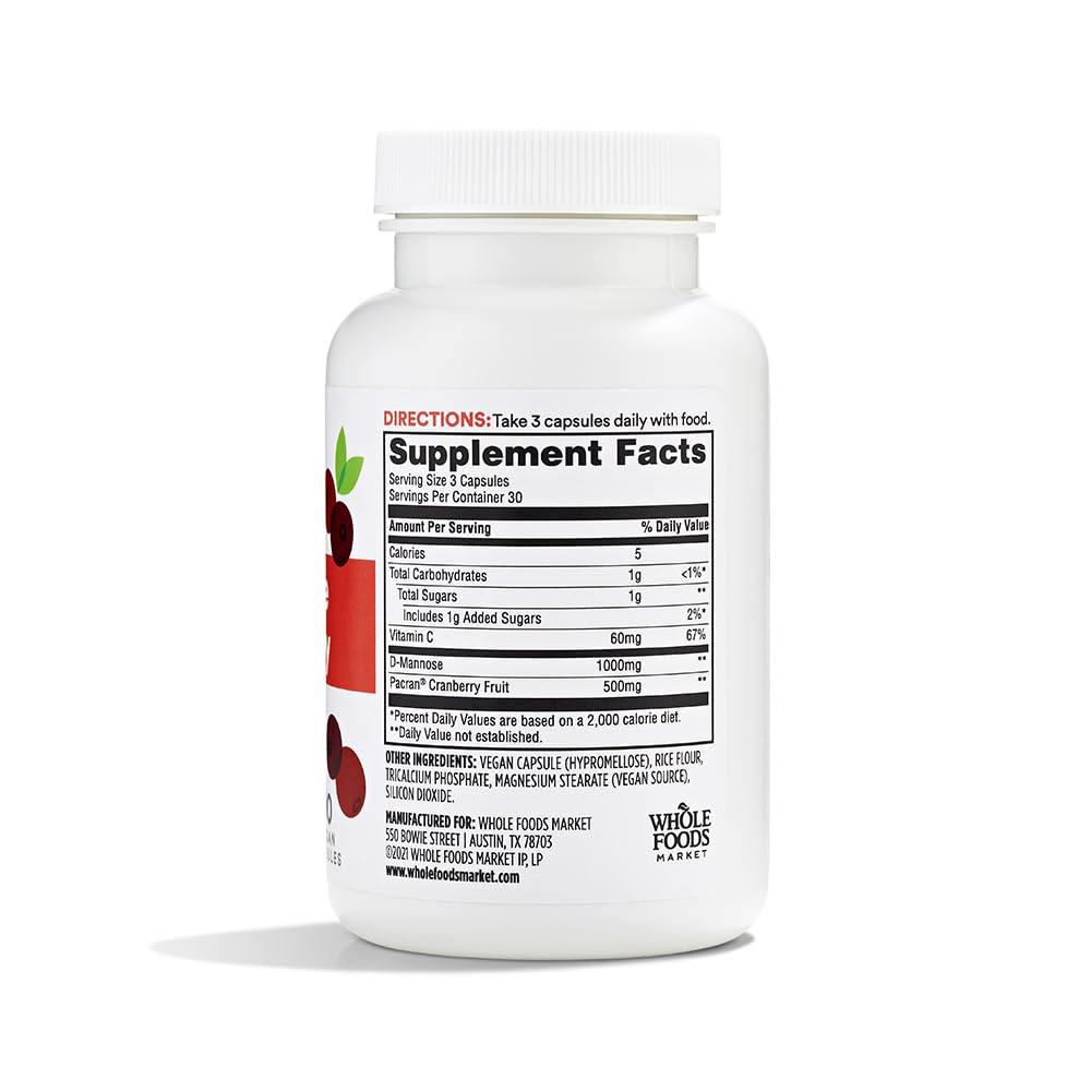 365 by Whole Foods Market D-Mannose Cranberry Urinary Health

