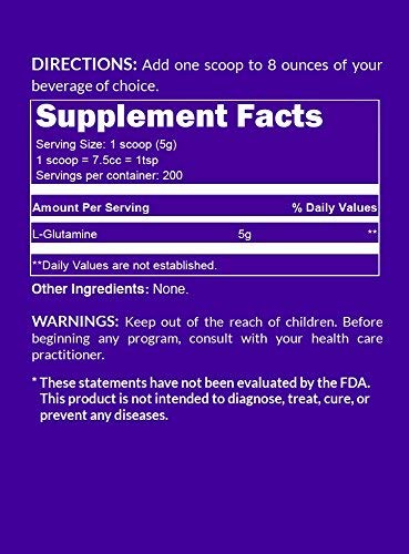 Naked Nutrition L-Glutamine Powder Pure Vegan Amino Acid

