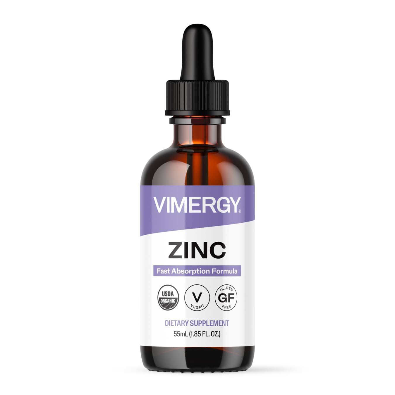 VIMERGY Liquid Zinc Supplement for Immune Support – 7.5 mg per serving, USDA Organic, Vegan