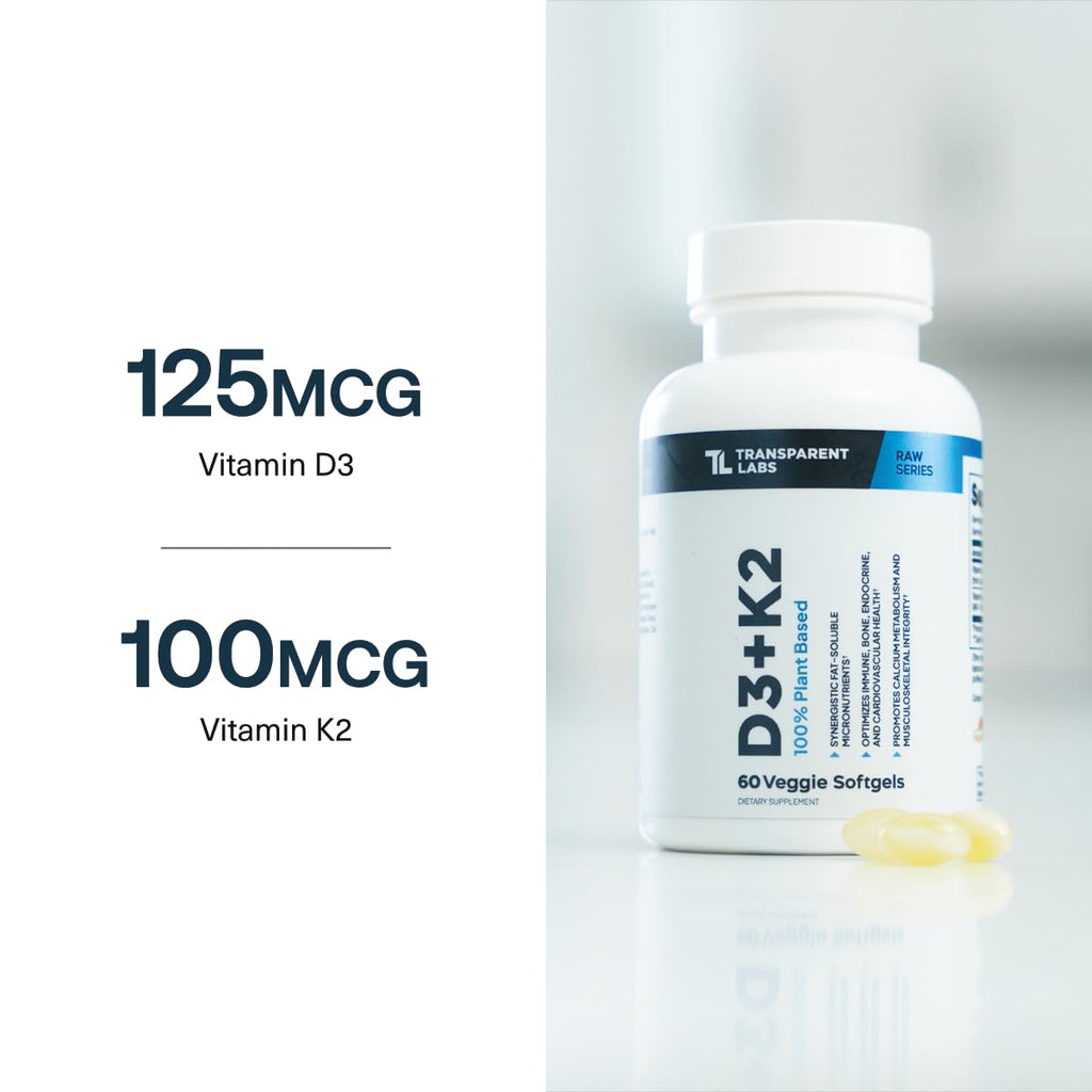 Transparent Labs Vitamin D3 K2 Supplement | Immune & Bone

