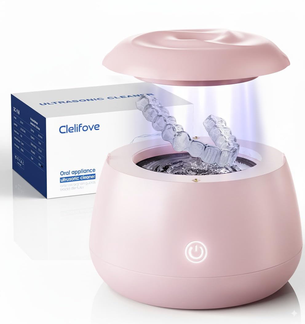 Ultrasonic Retainer Cleaner Pod for Dentures Aligners & Trays