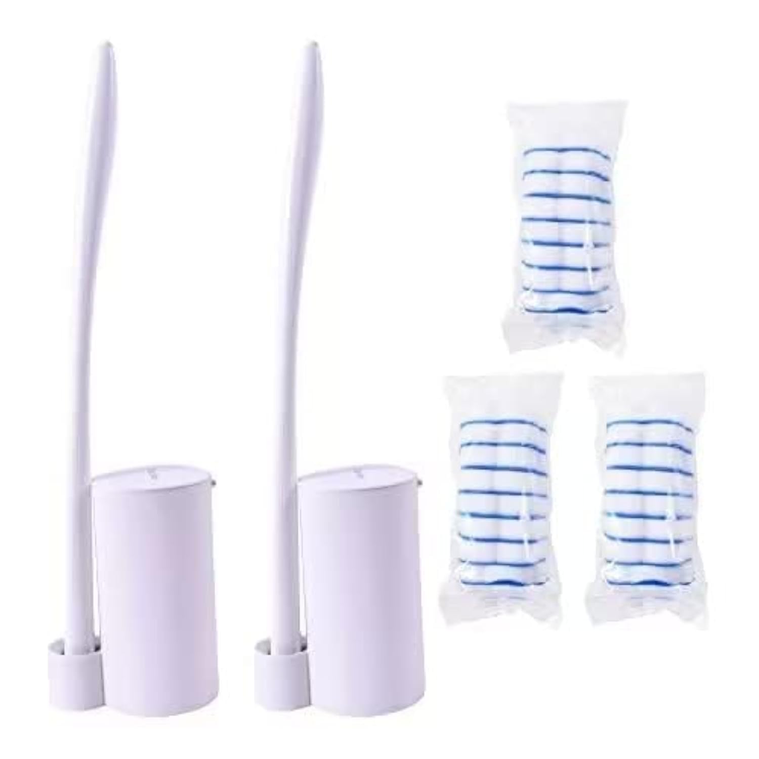 Topo Bear Toilet Cleaning System with Holder and Replaceable Heads