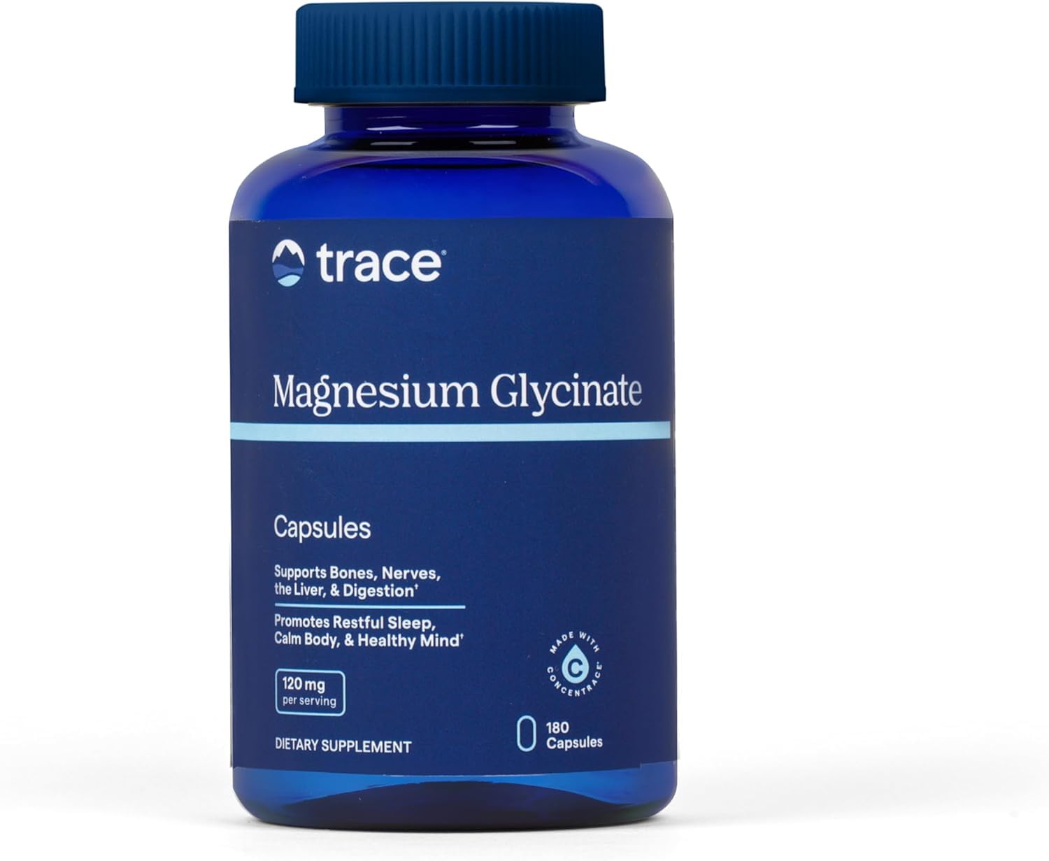 Trace Minerals Magnesium Glycinate Capsules for Sleep & Calm

